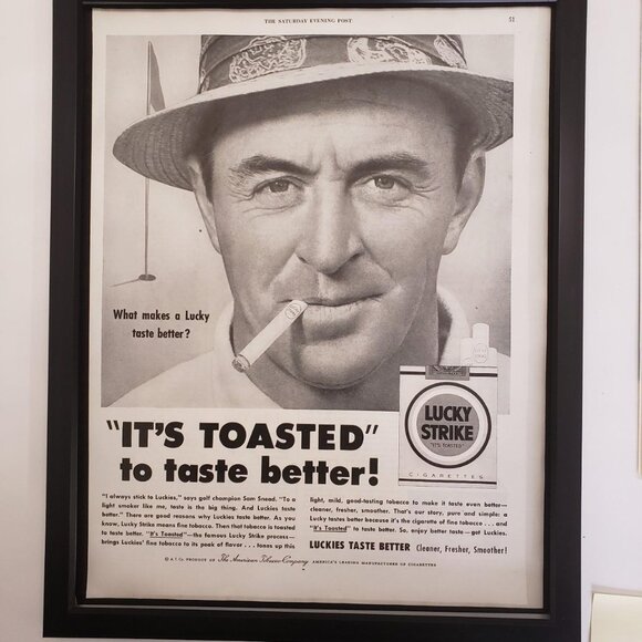 The 11x14 1954 Original Vintage Lucky Strike cigarette advertisement ad - Picture 1 of 5